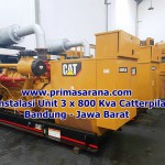 Instalasi 3 Unit Catterpilar kapasitas 800 kva